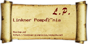 Linkner Pompónia névjegykártya